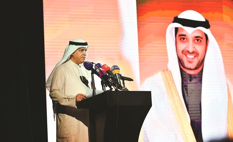 اليوحة يلقي كلمة راعي الحفل﻿