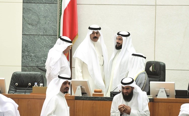 رئيس مجلس الأمة مرزوق الغانم والشيخ محمد الخالد والشيخ خالد الجراح ود. جمعان الحربش﻿