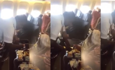بالفيديو.. مضيف بـ«الخطوط السعودية» يعتني بضيف مسن على رحلة جوية