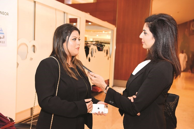دانة الجاسم متحدثة للزميلة ندى أبو نصر﻿