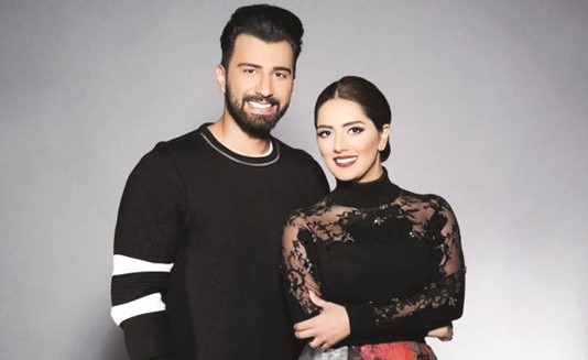 مع زوجته هيا عبدالسلام﻿