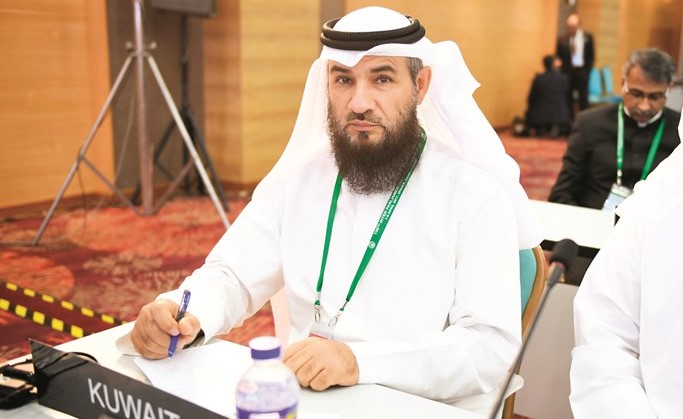 علام الكندري خلال اجتماع جمعية الامناء العامين الدولية﻿