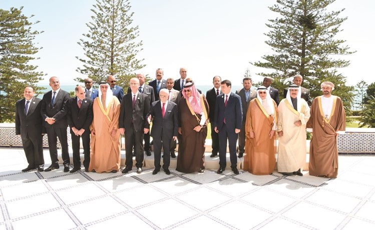 المشاركون في اجتماع الدورة الرابعة والثلاثين لمجلس وزراء الداخلية العرب والمنعقد في تونس ﻿