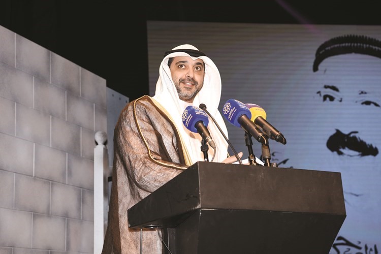 الشيخ محمد العبدالله ممثل سمو رئيس الوزراء يلقي كلمته﻿