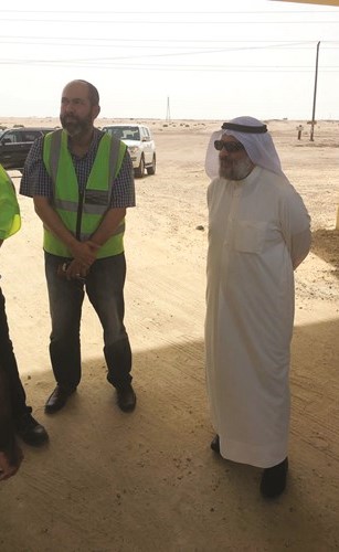 م.عبدالرحمن المطوع بموقع الحادث على طريق النويصيب﻿
