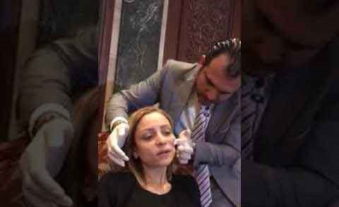 تسريب فيديو لفنانة مصرية أثناء حقن وجهها بالبوتكس.. وهكذا ردت!