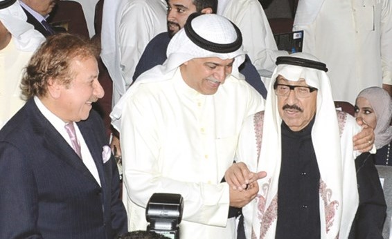 الفنان القدير شادي الخليج وم. علي اليوحة والفنان القدير محمد المنصور﻿