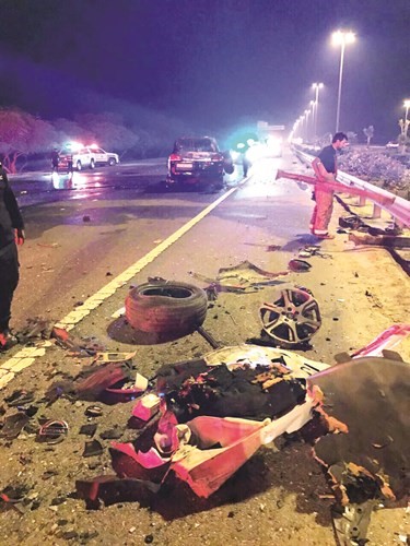 رجال الانقاذ هرعوا إلى الحادث﻿