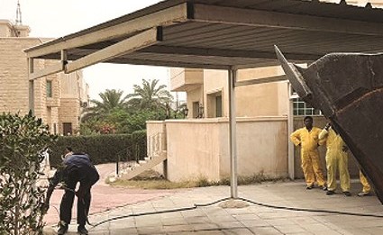 جانب من إزالة التعديات ﻿