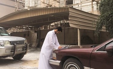 تحرير إحدى المخالفات﻿