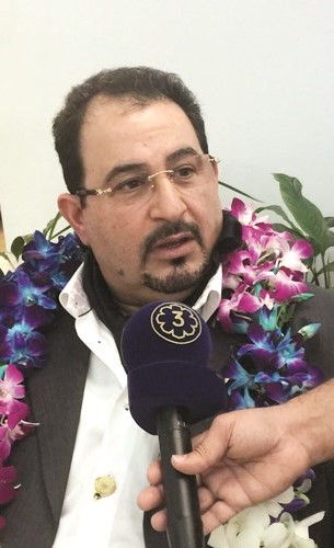 الشيخ فهد جابر العلي يتحدث للاعلاميين﻿