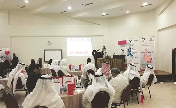 جانب من فعاليات حملة سرطان القولون﻿