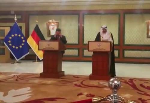 بالفيديو.. بداية المؤتمر الصحافي لوزيري خارجية الكويت والمانيا