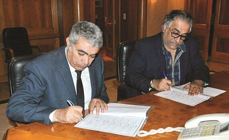 جانب من توقيع بروتوكول التعاون﻿