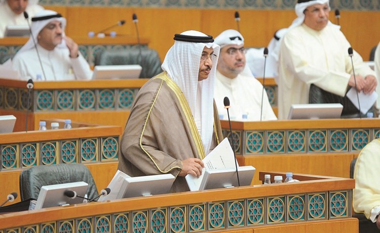 سمو رئيس مجلس الوزراء الشيخ جابر المبارك يطلب مد أجل الاستجوابات إلى الجلسة المقبلة	(هاني الشمري)﻿