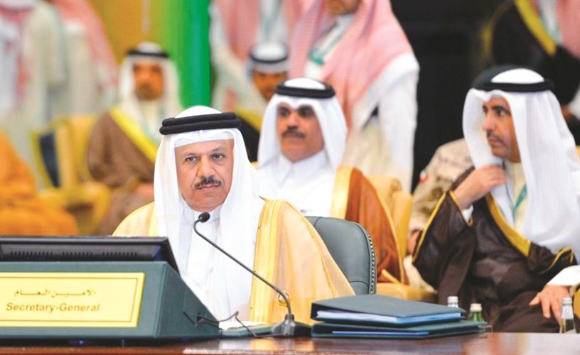 د. عبداللطيف الزياني خلال مشاركته في الاجتماع الوزاري المشترك﻿