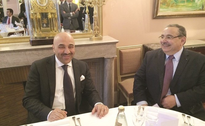 السفير سامي السليمان مع الديبلوماسي نواف نعمان ﻿