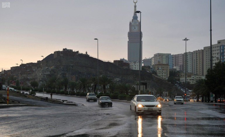 سقوط امطار على مكة المكرمة