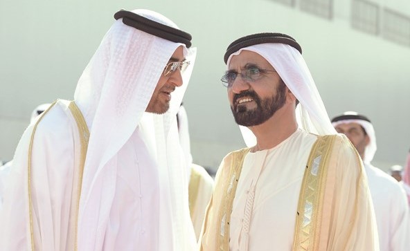 صاحب السمو الشيخ محمد بن راشد و صاحب السمو الشيخ محمد بن زايد﻿