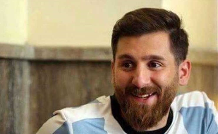 ليونيل ميسي" يدعو شبيهه الايراني للقائه في برشلونة