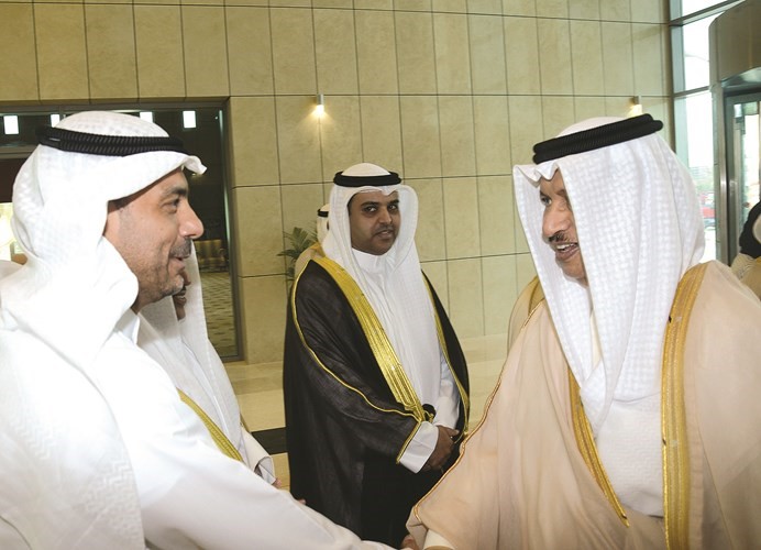 سمو رئيس الوزراء الشيخ جابر المبارك لدى وصوله مقر الحفل﻿