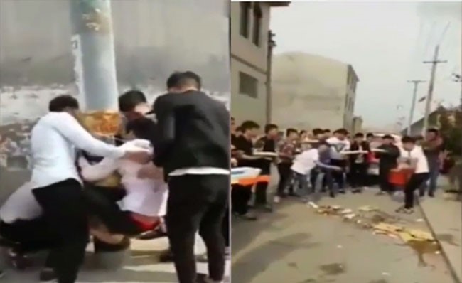 بالفيديو.. أصدقاء يحتفلون بصديقهم العريس قبل زفافه بأغرب طريقة