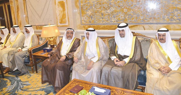 الشيخ محمد الخالد والشيخ علي الجراح والشيخ خالد الجراح وانس الصالح ومحمد شرار ﻿