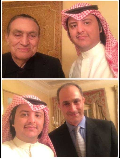 بالفيديو والصور.. سيلفي لمبارك مع مبارك لخرينج في أول لقاء له بعد خروجه من السجن