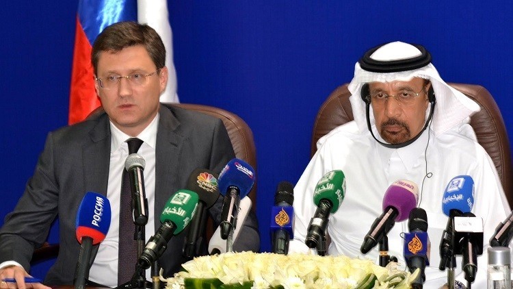  وزيرا النفط السعودي خالد الفالح والروسي الكسندر نوفاك