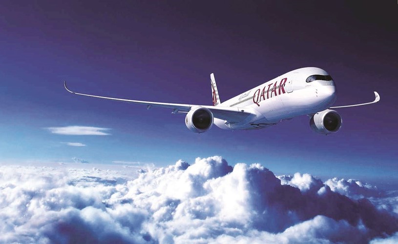 طائرة القطرية من طراز إيرباص A350﻿