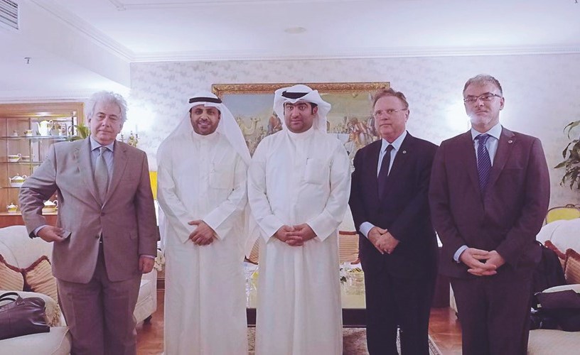 محمد الجبري وخالد الروضان مع الوفد البرازيلي﻿