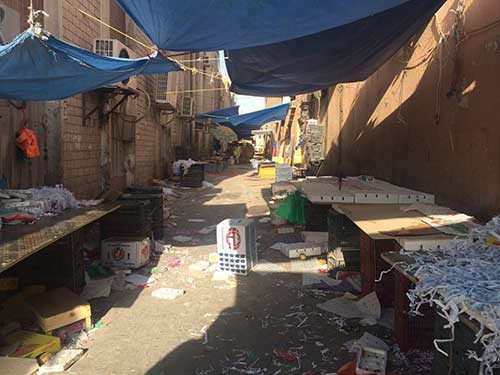 مصادرة حمولة 7 "لوريات" مواد غذائية فاسدة بمنطقتي خيطان والحساوي