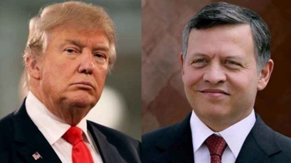  الرئيس الأميركي دونالد ترامب والملك الأردني عبدالله الثاني