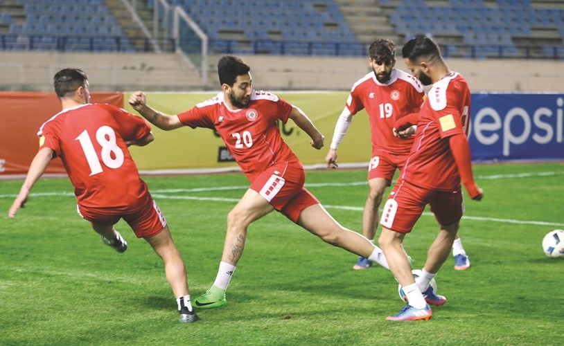 من تدريبات المنتخب في لبنان﻿