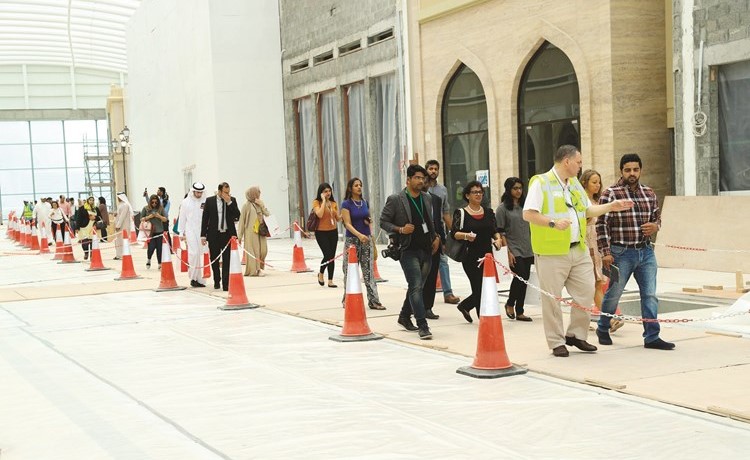الوفد الإعلامي خلال الجوله التعريفية﻿