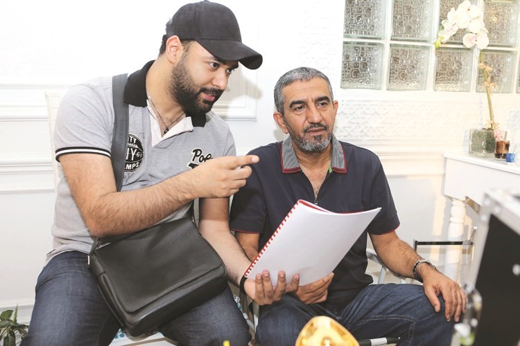 الكاتب فهد العليوة والمخرج أحمد المقلة(يوسف سلطان)﻿