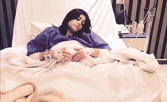 منة فضالي في المستشفى﻿