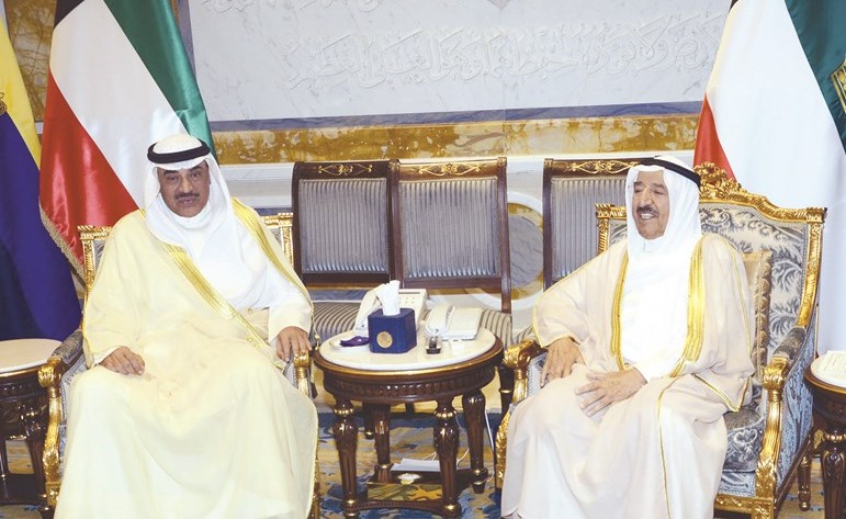 صاحب السمو مستقبلا الشيخ صباح الخالد﻿