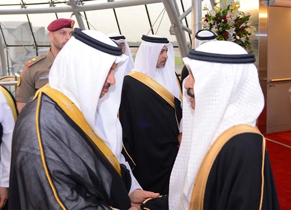 سمو الشيخ جابر المبارك مرحبا بسمو الأمير خليفة بن سلمان آل خليفة 