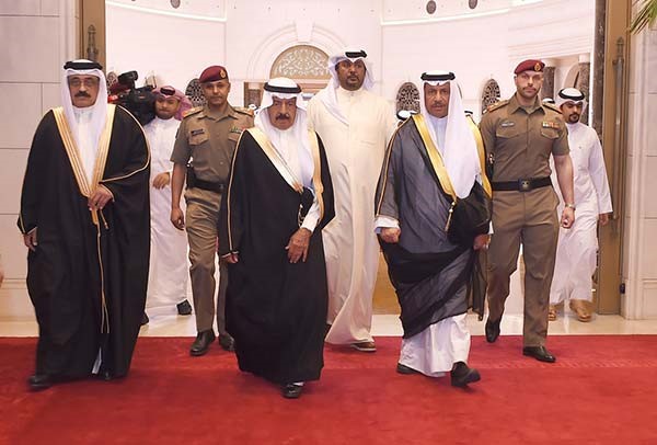 سمو الشيخ جابر المبارك يستقبل الأمير خليفة بن سلمان آل خليفة 