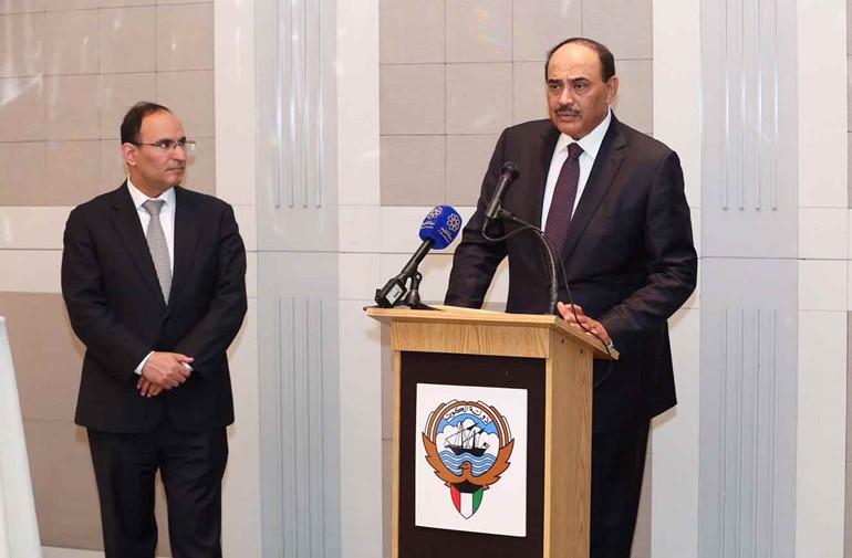 الشيخ صباح الخالد والسفير منصور العتيبي