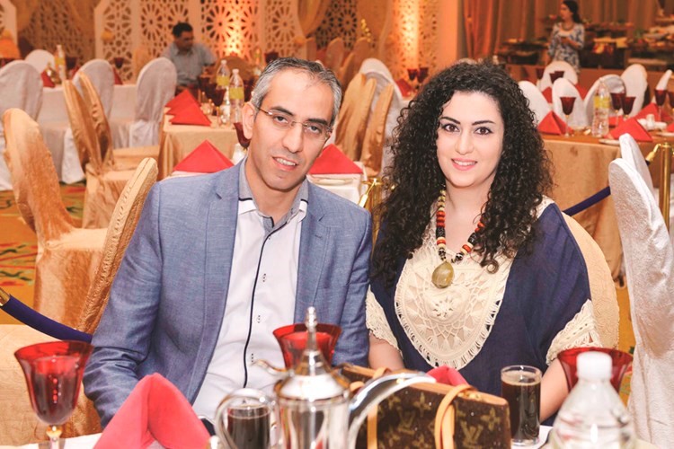 الزميلة فيروز فخر الدين وزوجها﻿