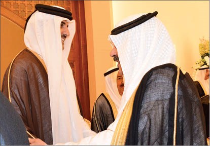 الأمير بحث مع تميم بن حمد دعم العمل الخليجي المشترك