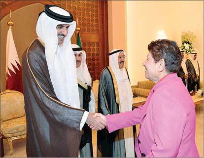 الأمير بحث مع تميم بن حمد دعم العمل الخليجي المشترك