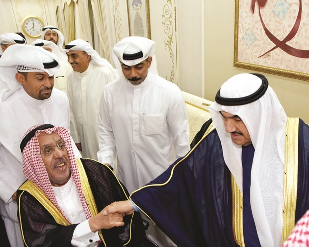 الشيخ جابر الخالد مهنئا سمو الشيخ ناصر المحمد﻿