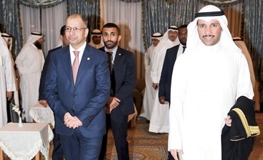 الرئيس الغانم مع الجبوري﻿