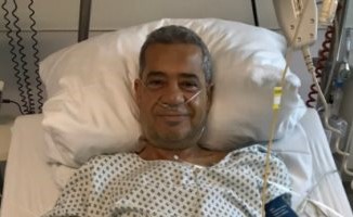 مصطفى الأغا ينشر صورة من العناية المركزة على "انستجرام"