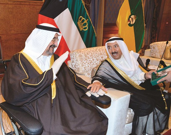  ﻿حديث باسم بين صاحب السمو الأمير الشيخ صباح الأحمد وسمو الشيخ سالم العلي﻿