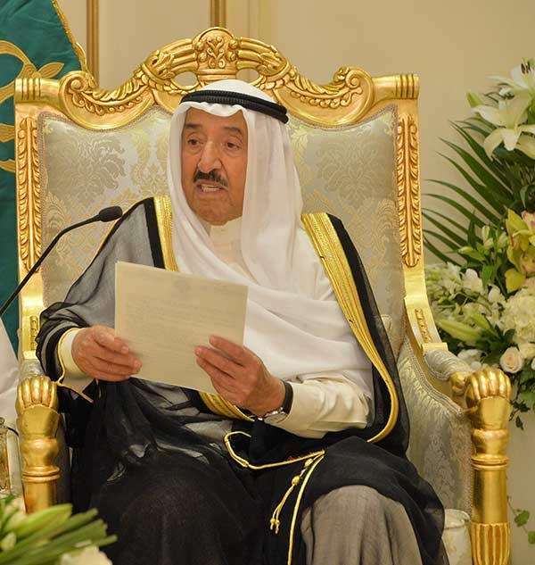  ﻿صاحب السمو الأمير يلقي كلمته خلال اللقاء ﻿