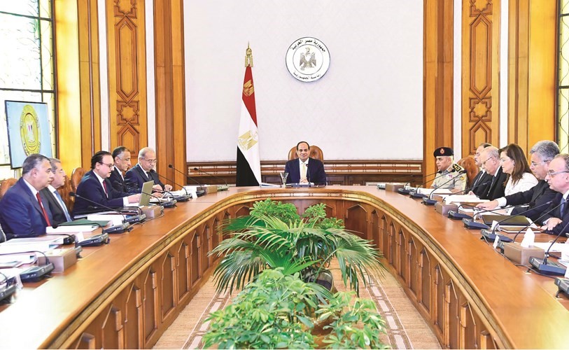 الرئيس عبدالفتاح السيسي مترئسا الاجتماع الأول للمجلس القومي للمدفوعات بكامل عضويته﻿